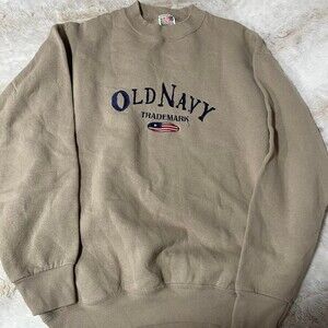 Vintage Tan Old Navy Crewneck 3 Cf 9